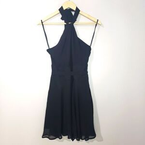 Marciano For Guess Small Black Backless Halter Mini Dress